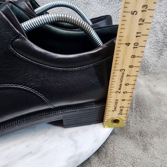 Rockport Shoes Mens Size 9.5 Margin Black Leather Lace Up Oxford *GUC* main image 12